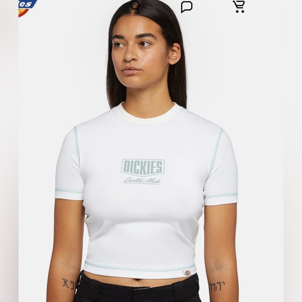 Dickies women’s size medium white t-shirt